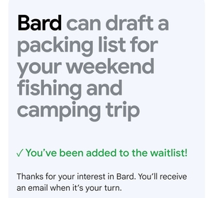 Waiting for Access To Join Google Bard