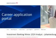 Bank of America Winter Internship Program 2024 - Johannesburg