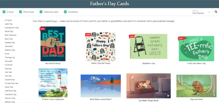 BirthdayAlarm Father's Day eCard Website