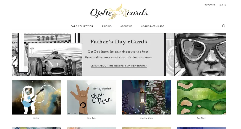 Ojolie Father's Day eCard Website