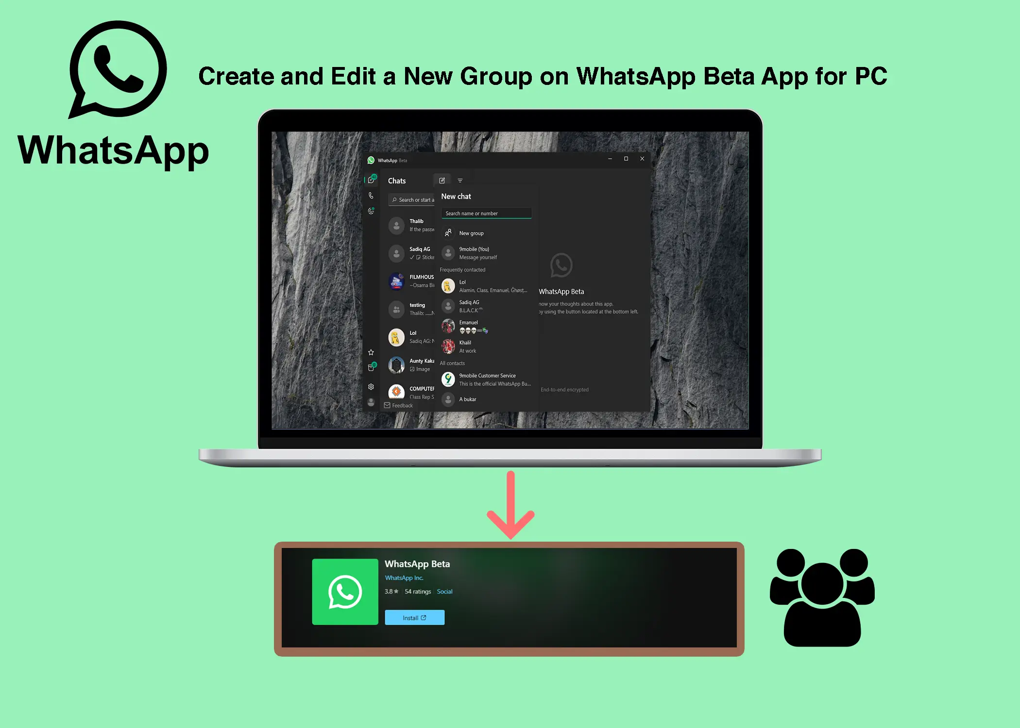 How to Create and Edit a New Group on WhatsApp Beta App for PC