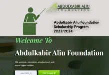 Abdulkabir Aliu Foundation Scholarship Program 2023/2024