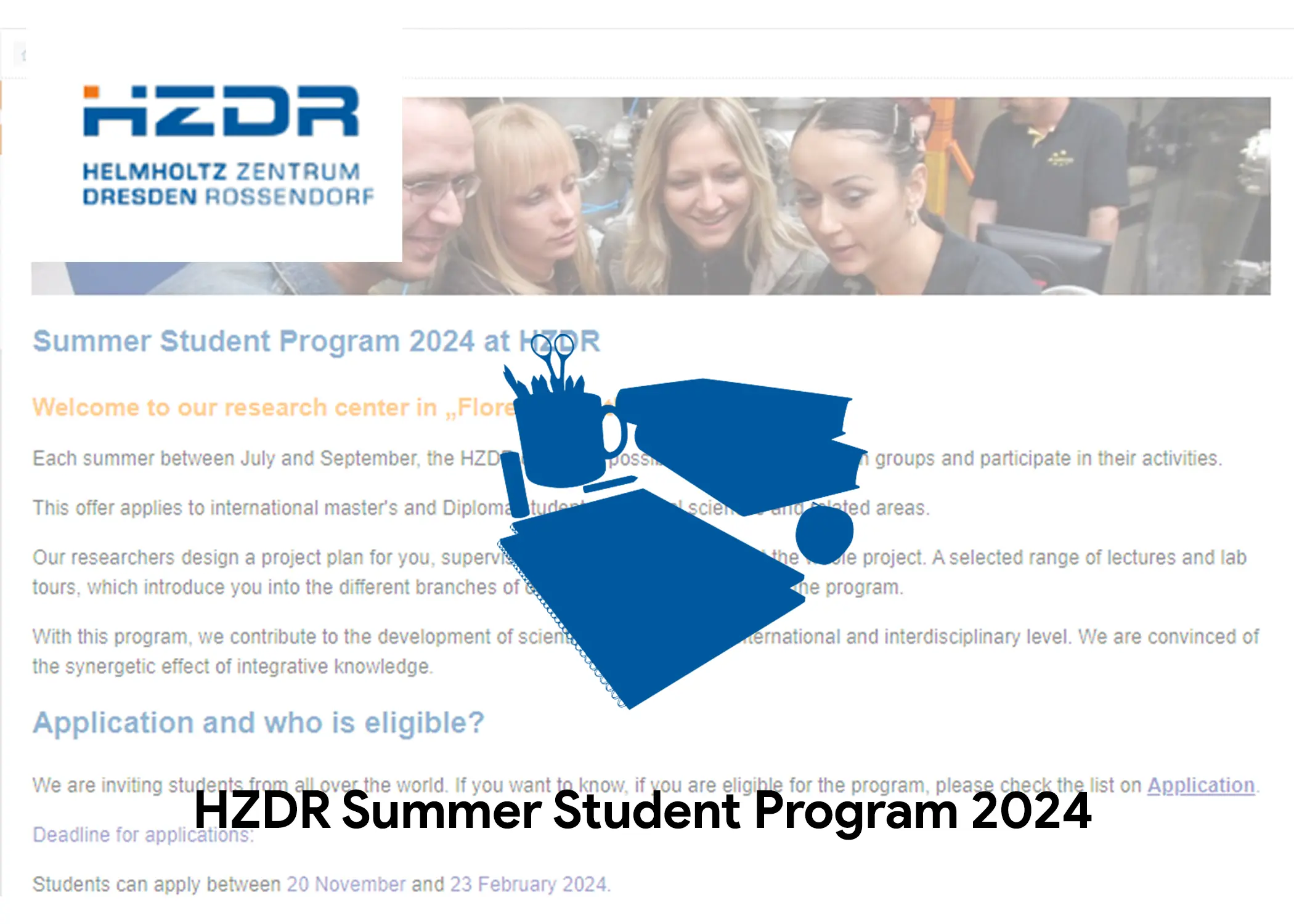 HZDR Summer Student Program 2024: Applications Open Now