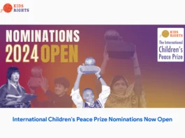 International Children's Peace Prize Nominations Now Open