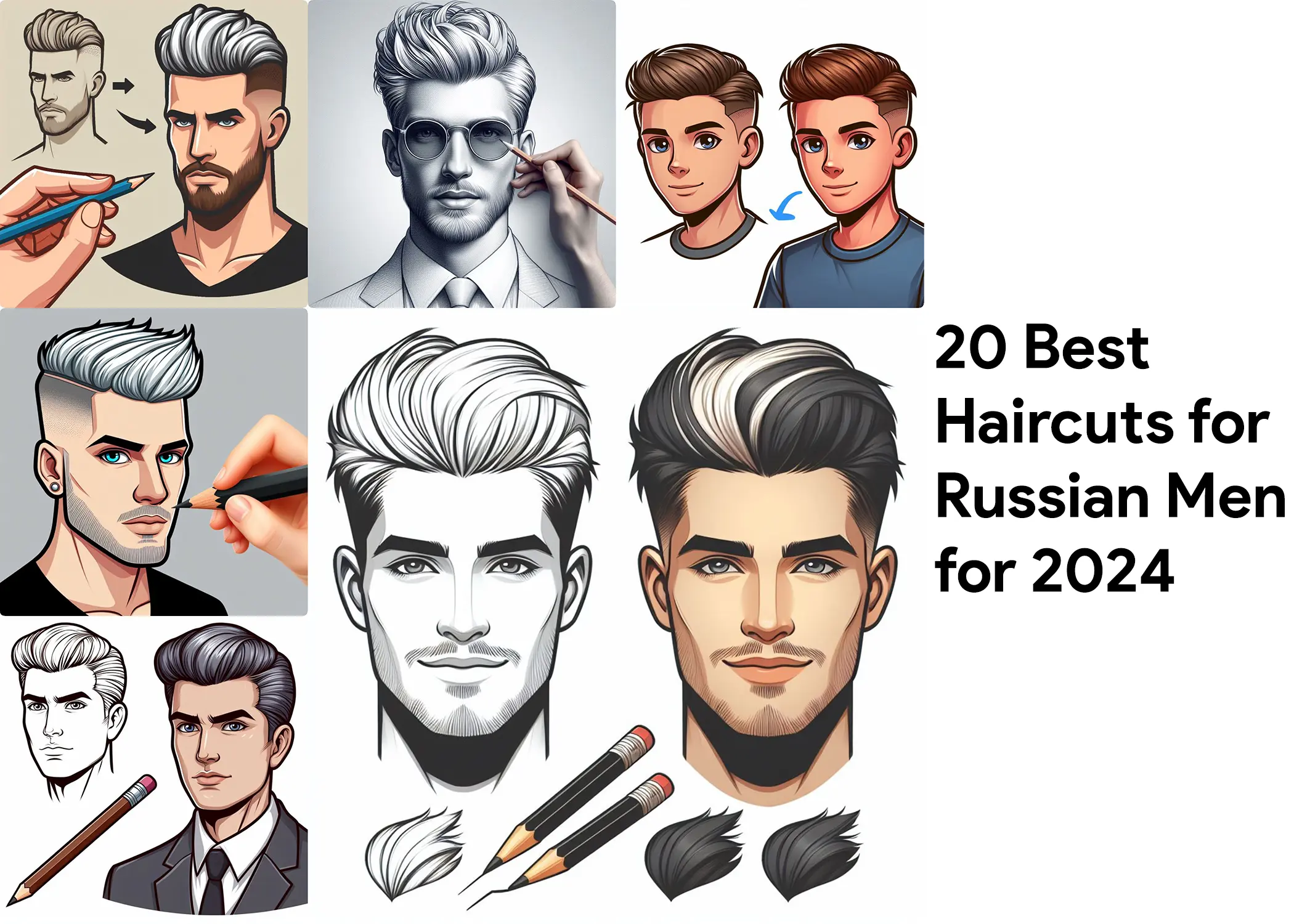20 Popular Hairstyles for Men in Russia for 2024