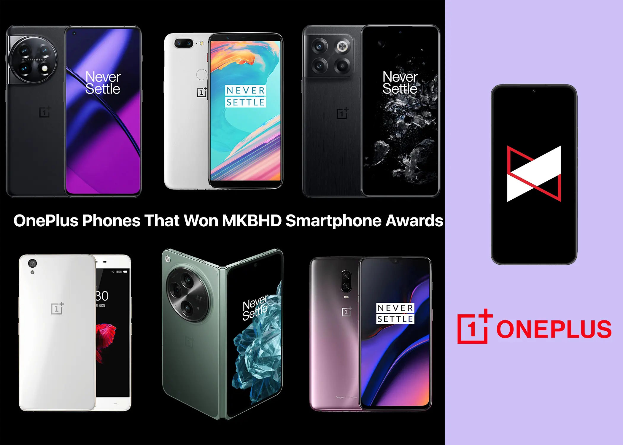 All OnePlus Phones That Won MKBHD Smartphone Awards (2024)