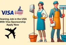 Cleaning Job in the USA With Visa Sponsorship - Apply Now