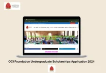 OCI Foundation Undergraduate Scholarships Application 2024
