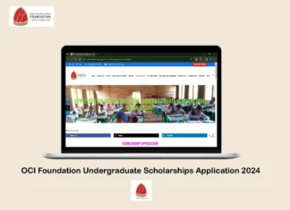 OCI Foundation Undergraduate Scholarships Application 2024
