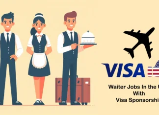 Waiter Jobs In the USA With Visa Sponsorship