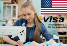 Tailoring Job In USA With Visa Sponsorship