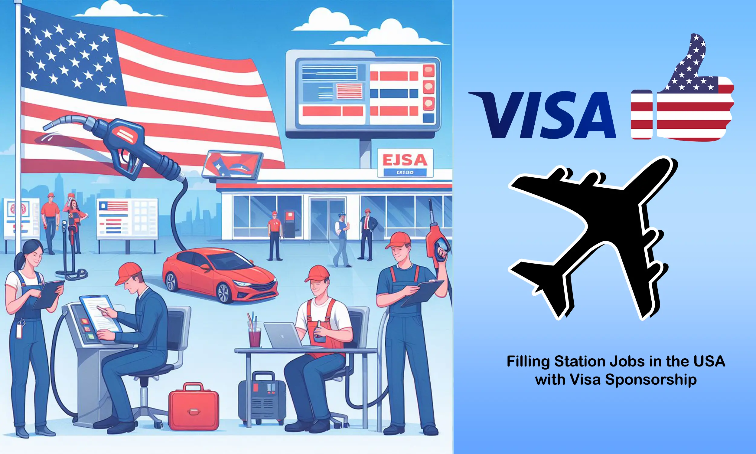 Filling Station Jobs in the USA with Visa Sponsorship